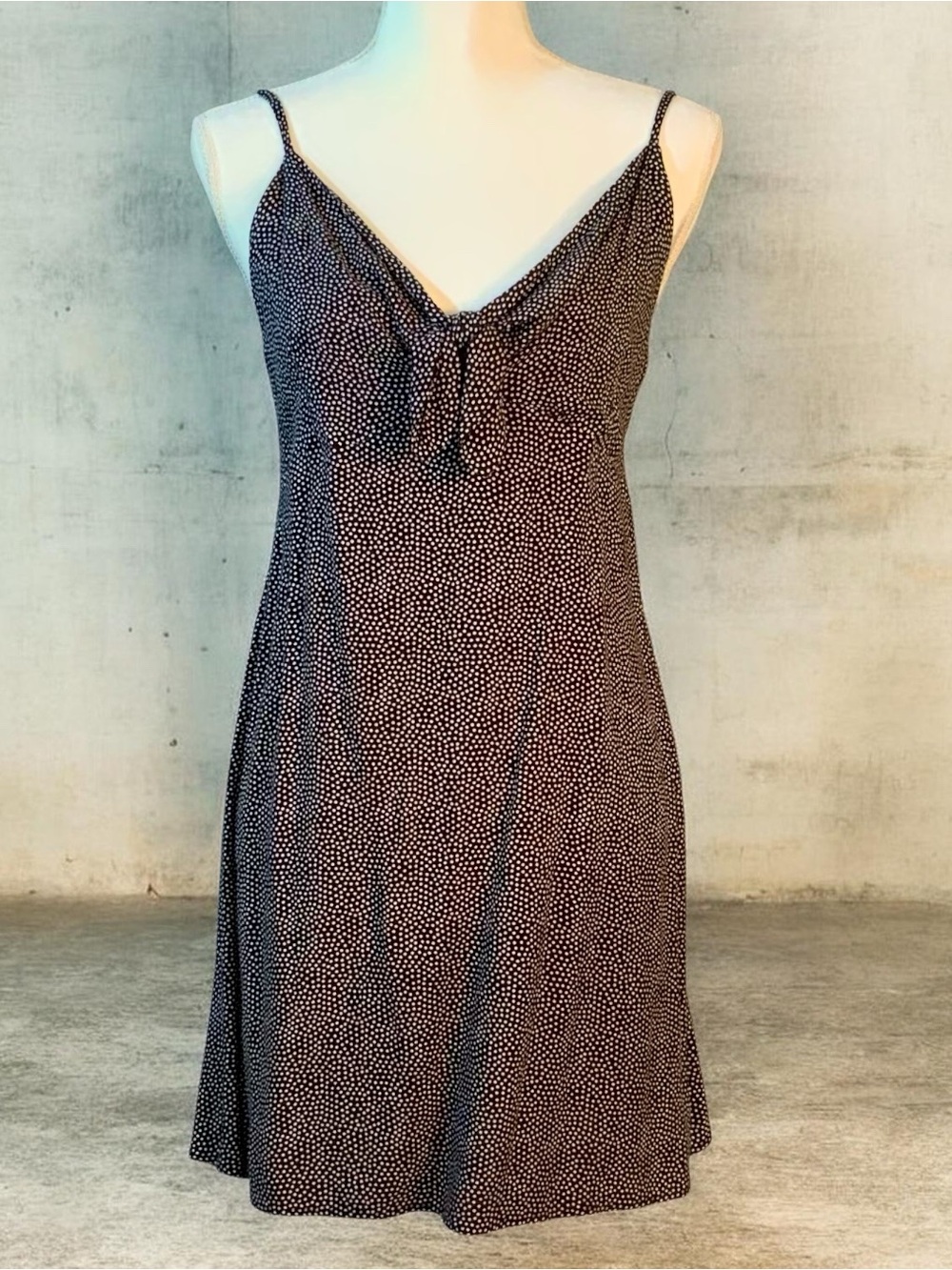 Wild Fable Black Polka Dot Spaghetti Strap Slip Dress